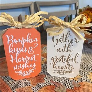 🍁🍃 Fall Harvest Decorative Signs